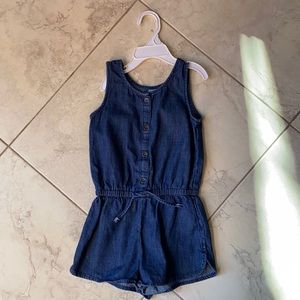 Like New girls 4T Gap denim romper